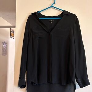 Talbots Elegant Silk Button Up Blouse